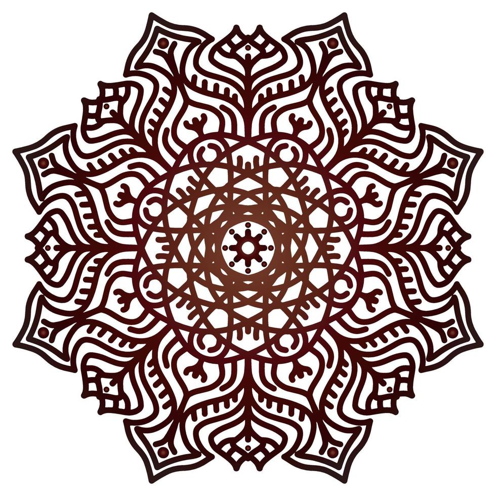 mandala modelo resumen floral ornamento vector