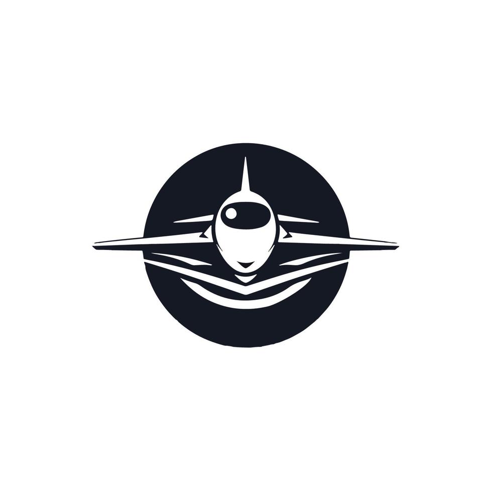 Plane icon vector, solid illustration, pictogram isolated on white vector