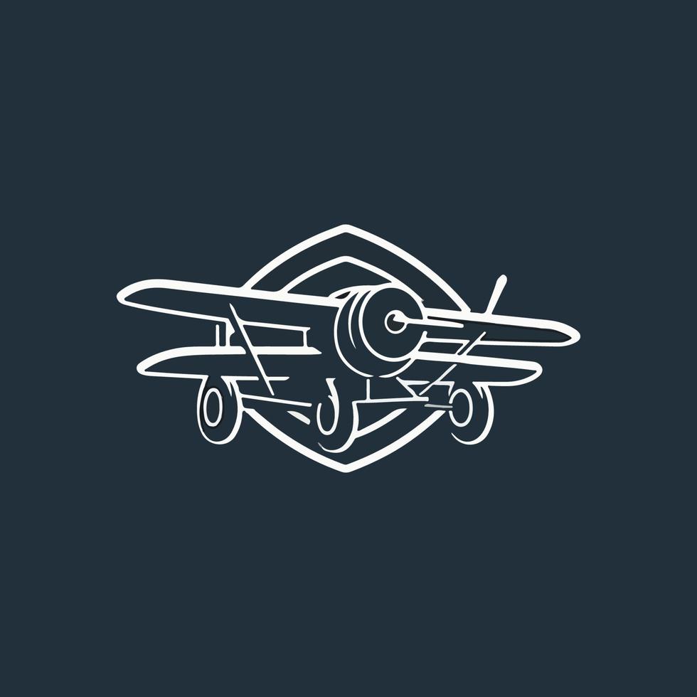 Plane icon vector, solid illustration, pictogram isolated on white vector