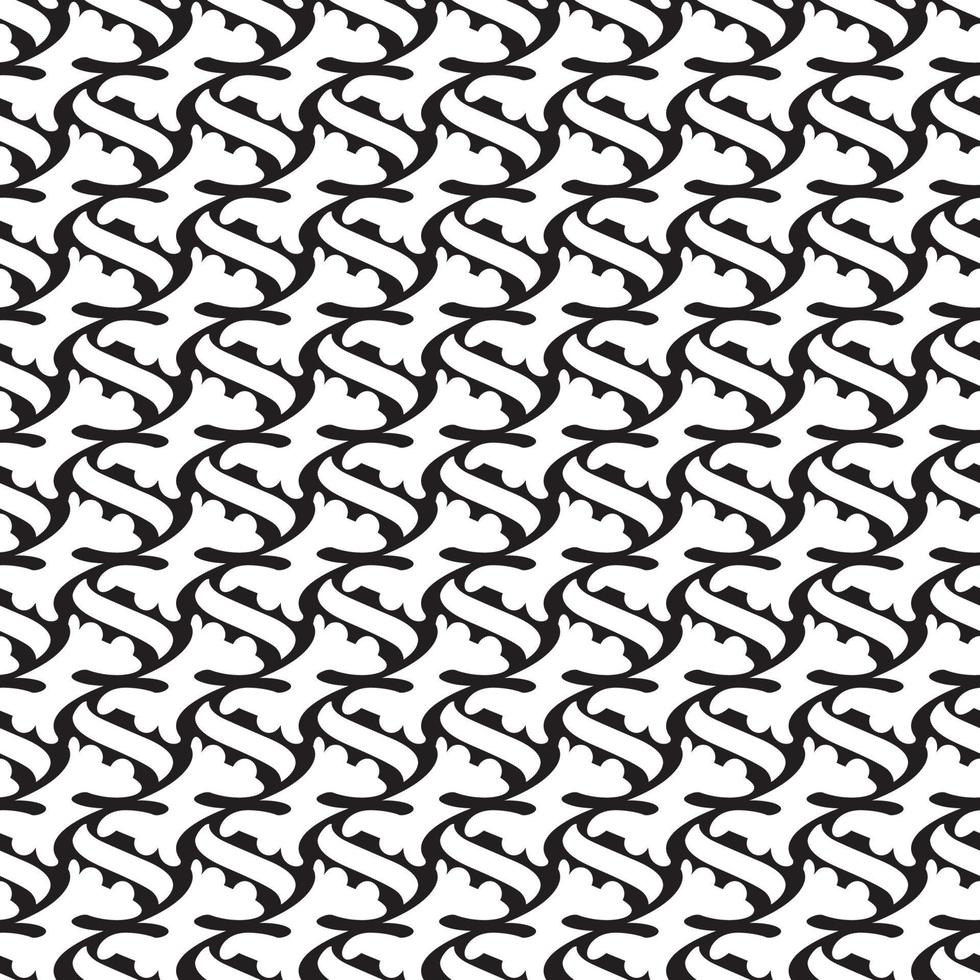 Vector seamless pattern. Stylish textile print with geometric ethnic design. Black and white fabric background. New Era Style..EPS