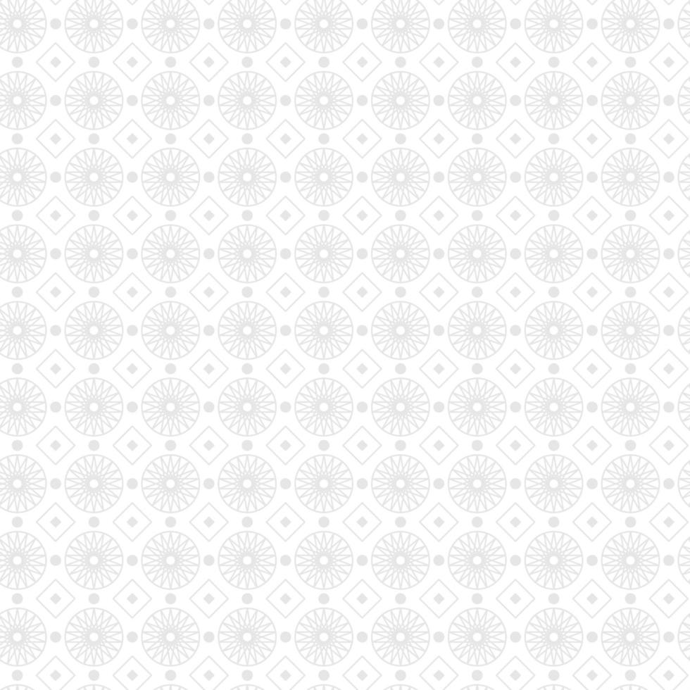 Simple White Geometric Circle Seamless Pattern Background Texture vector