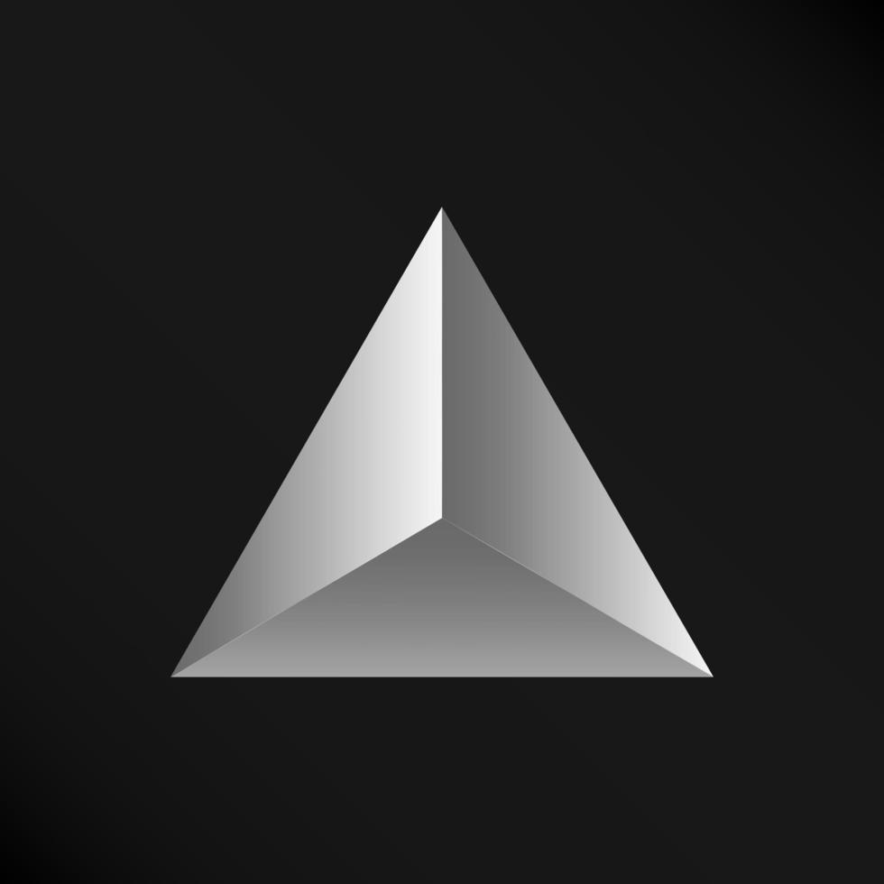 Blank Shiny Silver Filled Triangle Shape 23213636 Vector Art at Vecteezy