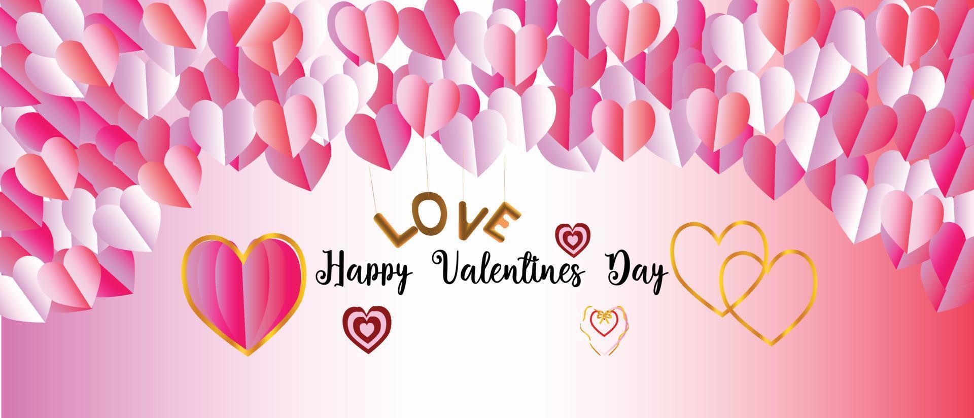 Happy Valentine's Day and love days background with a box of chocolates, gold Valentine's Day card. Happy Father's Day, Happy Mother's Day, Valentine's Day and love days elements vector