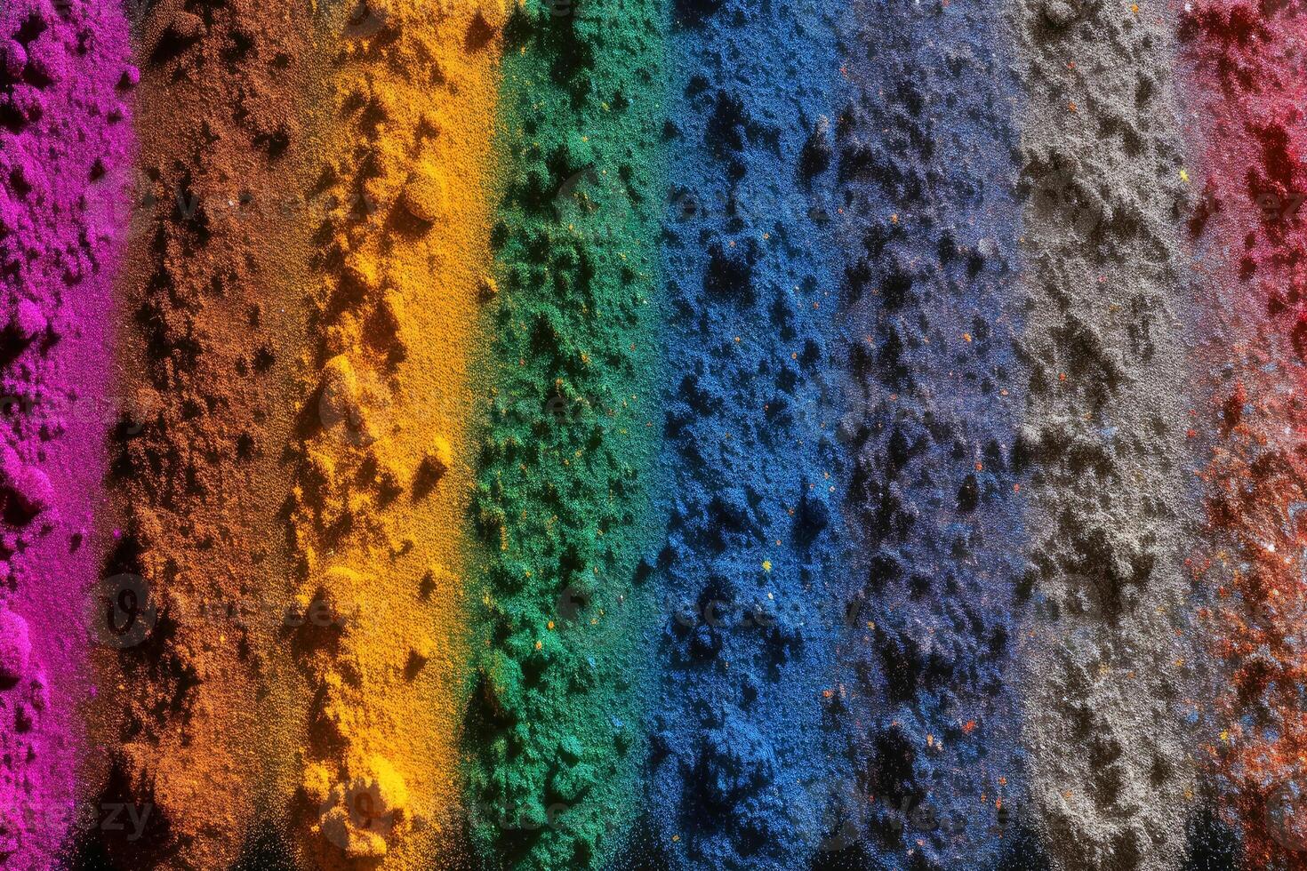 Colorful glitter background in different spectral colors created with technology. photo