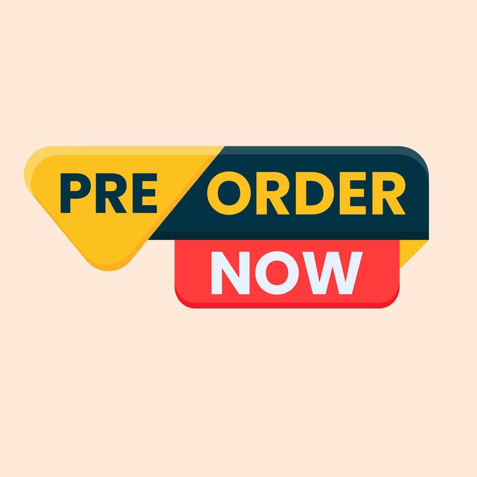 pre order now banner vector