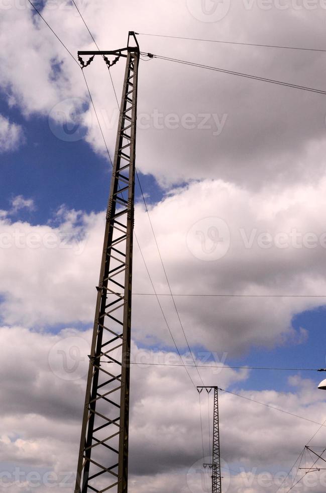Electricity pole background photo