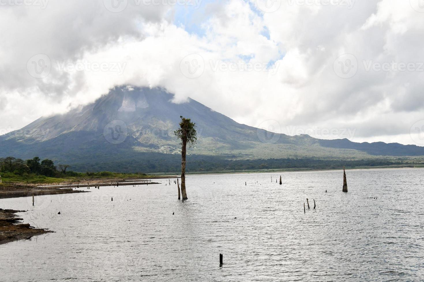 Scenic volcano view photo