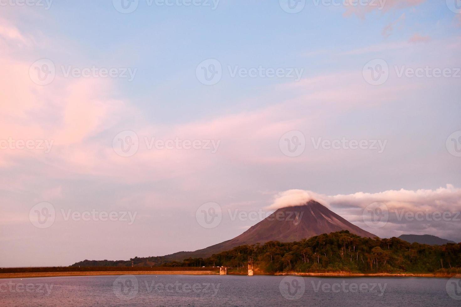 Scenic volcano view photo