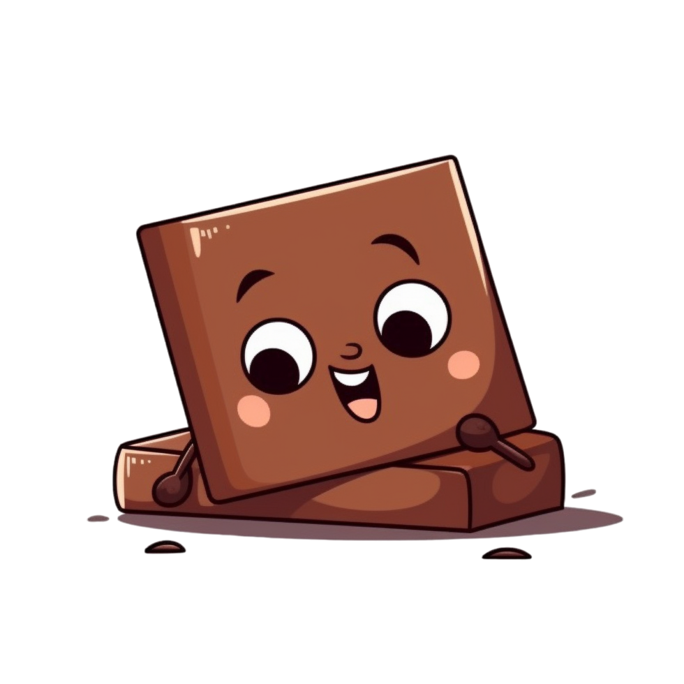 Cartoon Chocolate aesthetic png