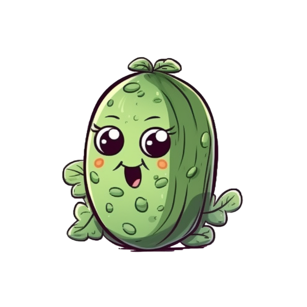 Funny Cucumber aesthetic png