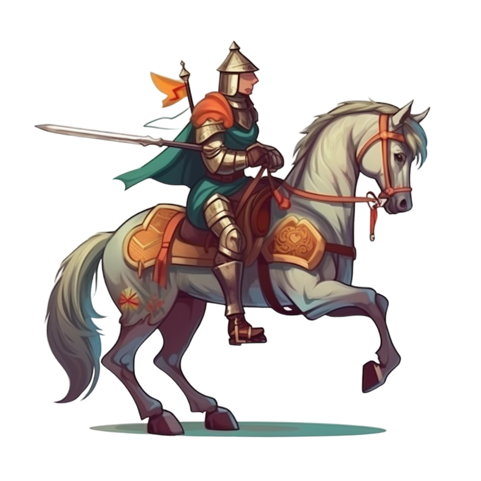 Cartoon Medieval Knight png