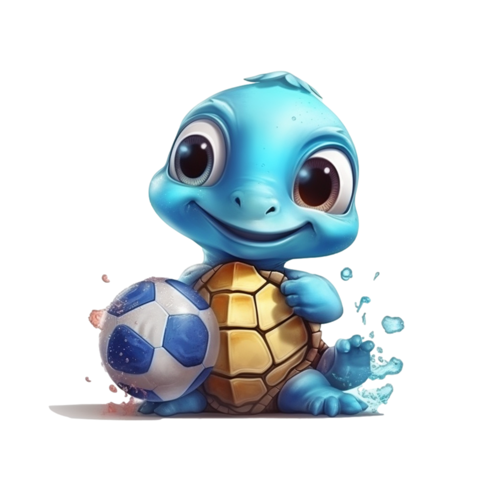 Sport Baby Turtle AI Generative png