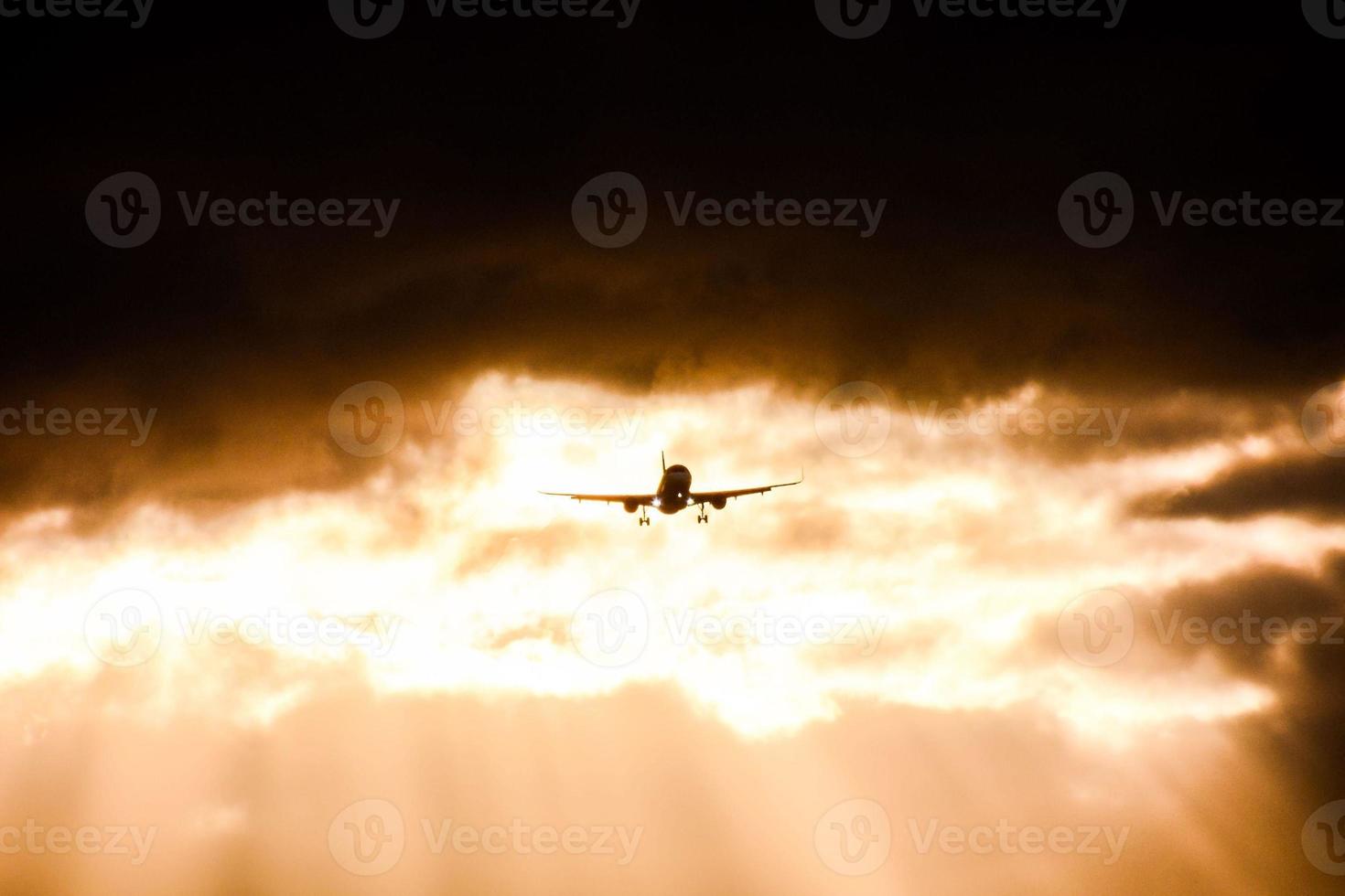 An airplane flying photo