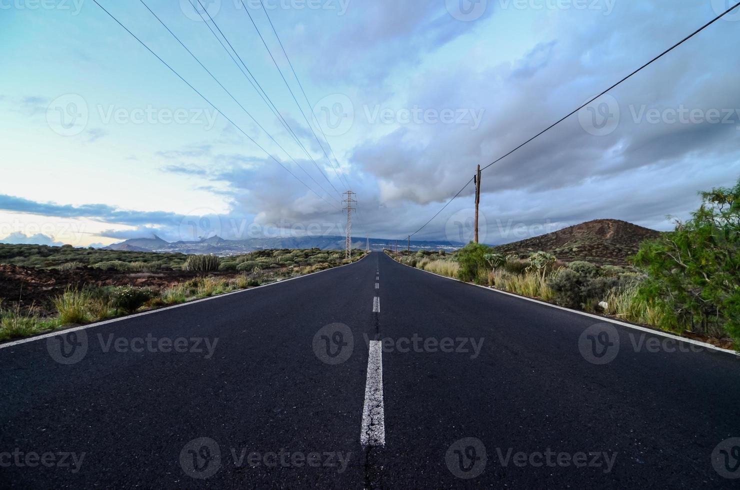 Scenic road view photo