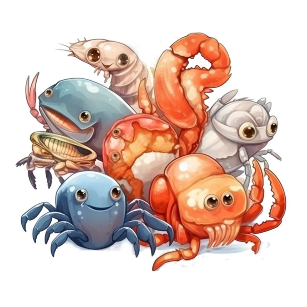 Sea Food Png AI Generative