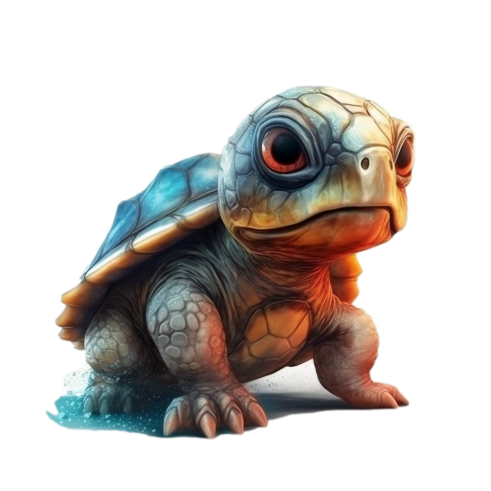 Watercolor Baby Turtle png