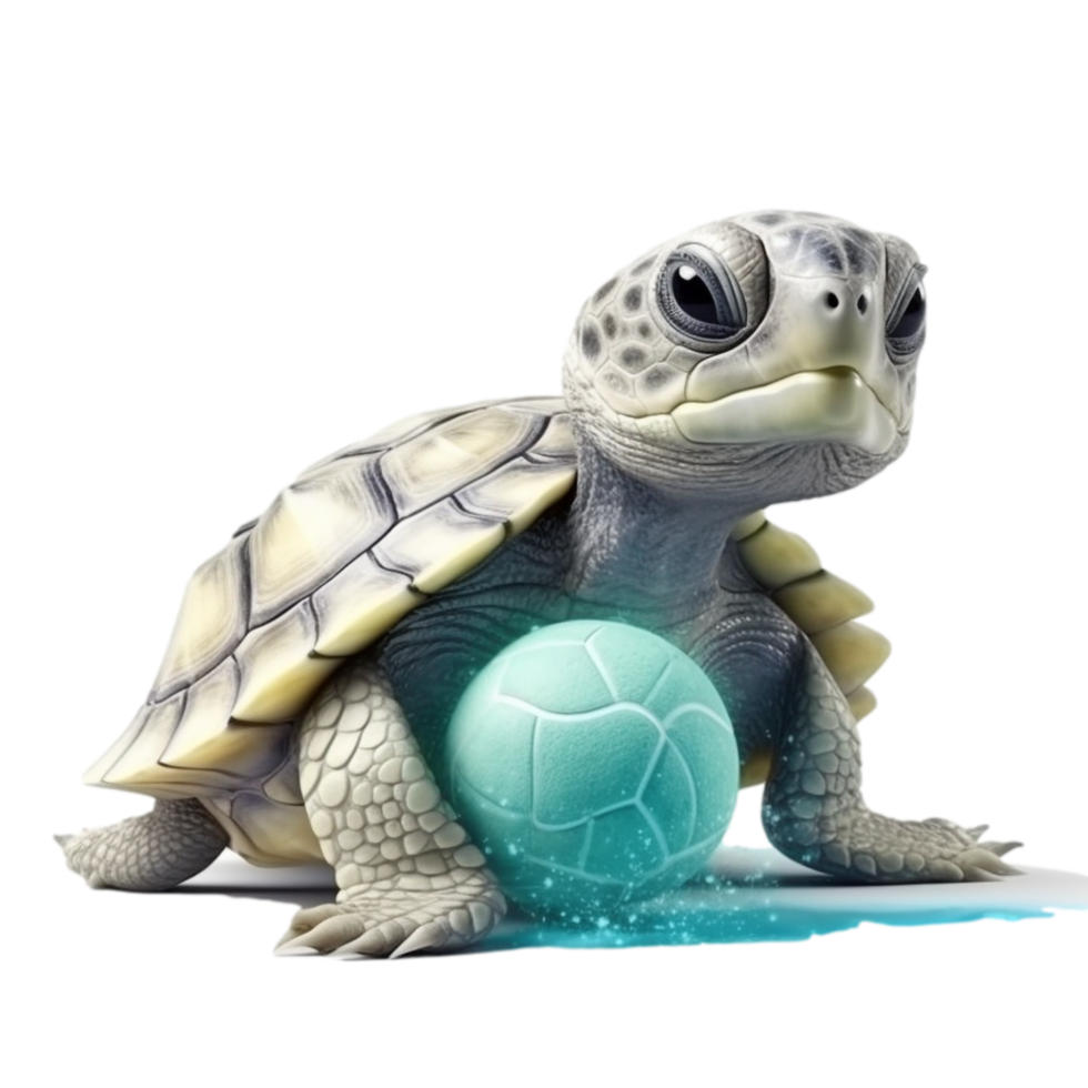Sport Baby Turtle AI Generative png