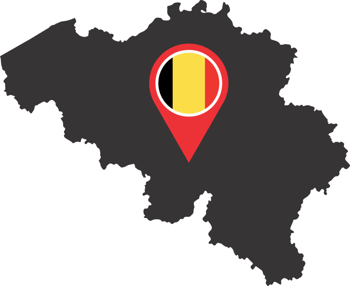 Belgien Stift Karte Ort png