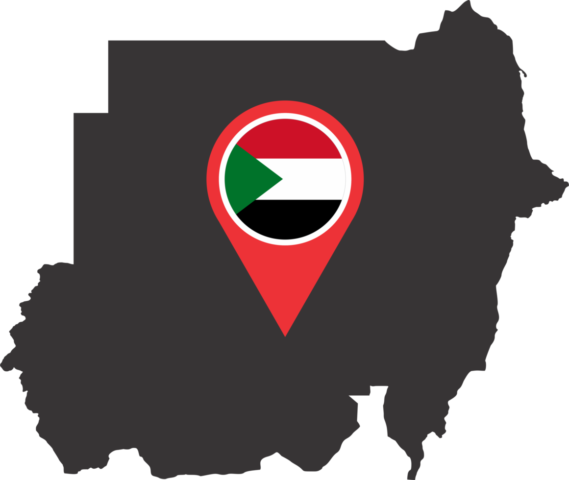 Sudan pin map location png