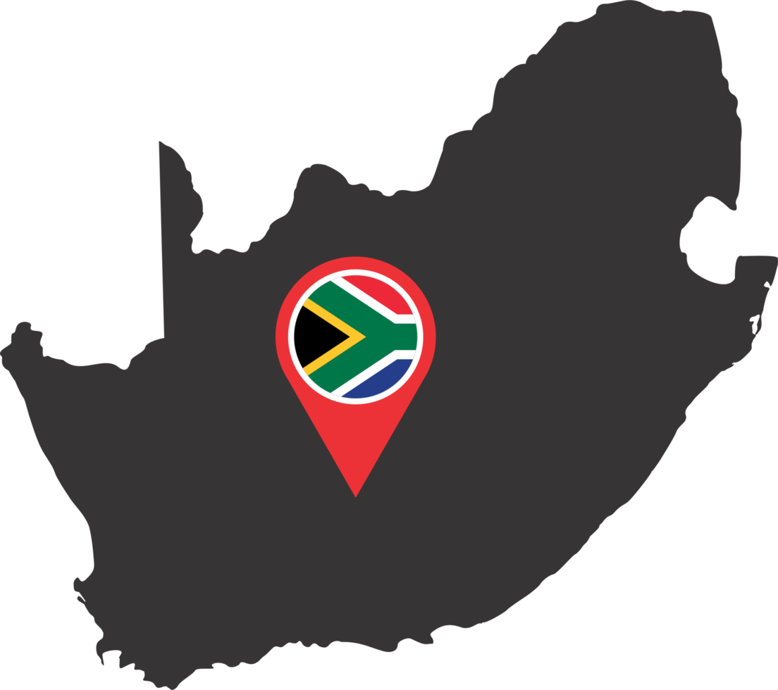 South Africa pin map location png