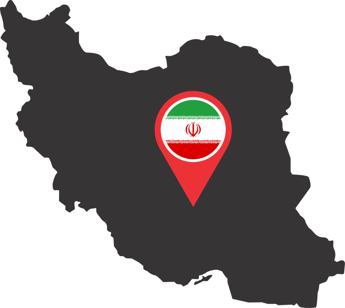 Iran pin map location png