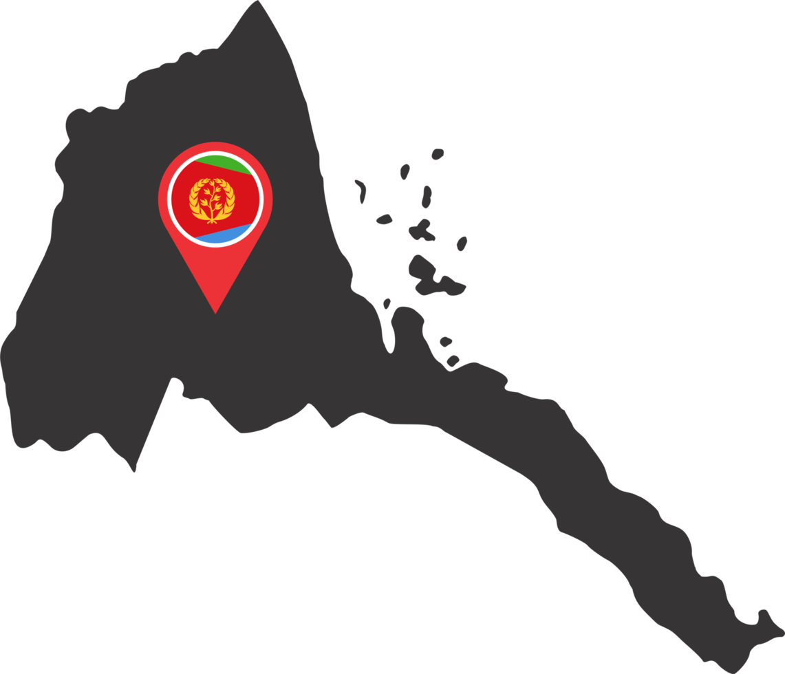 Eritrea pin map location 23215598 PNG