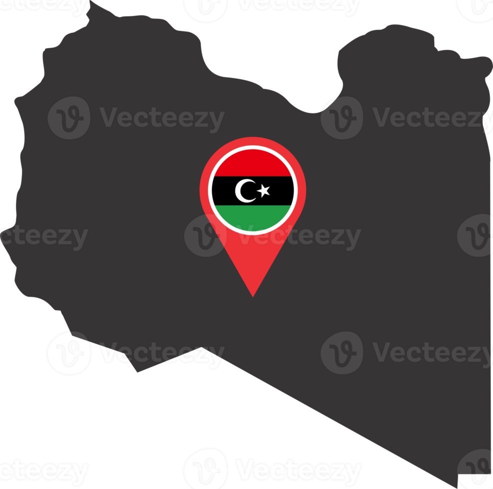 Libya pin map location png