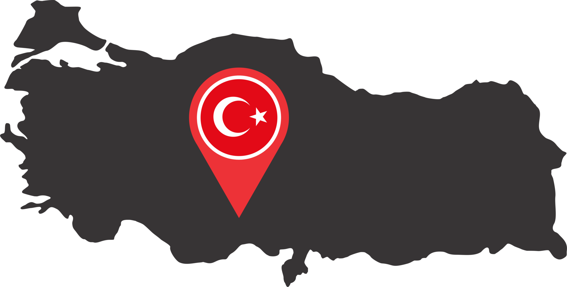 Turkey pin map location png