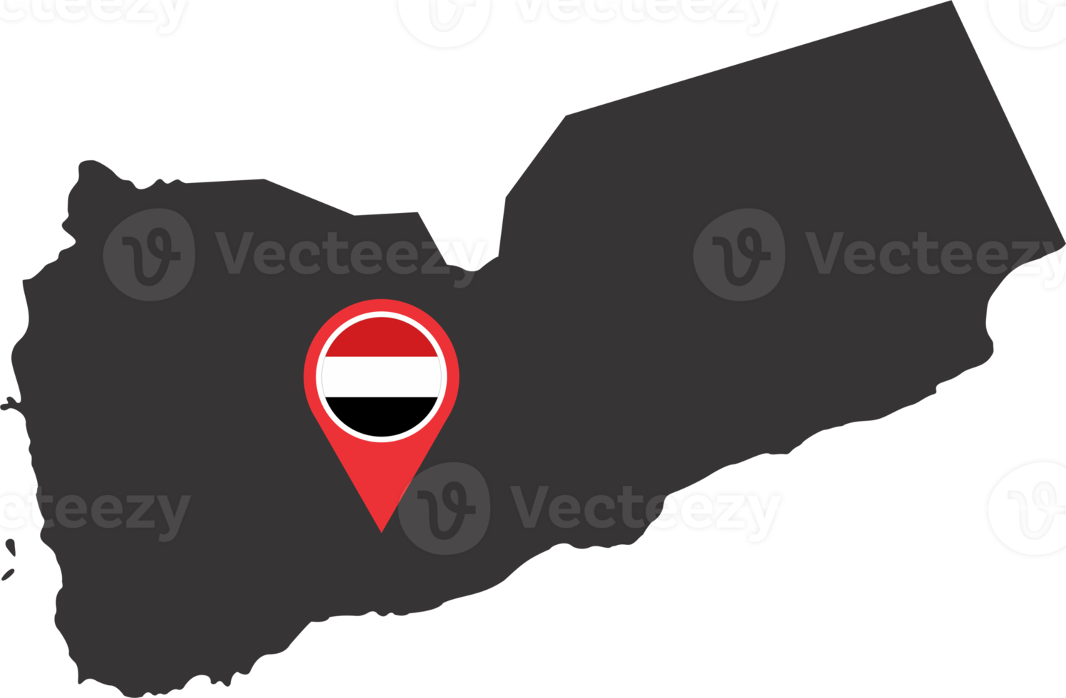 Jemen Stift Karte Ort png