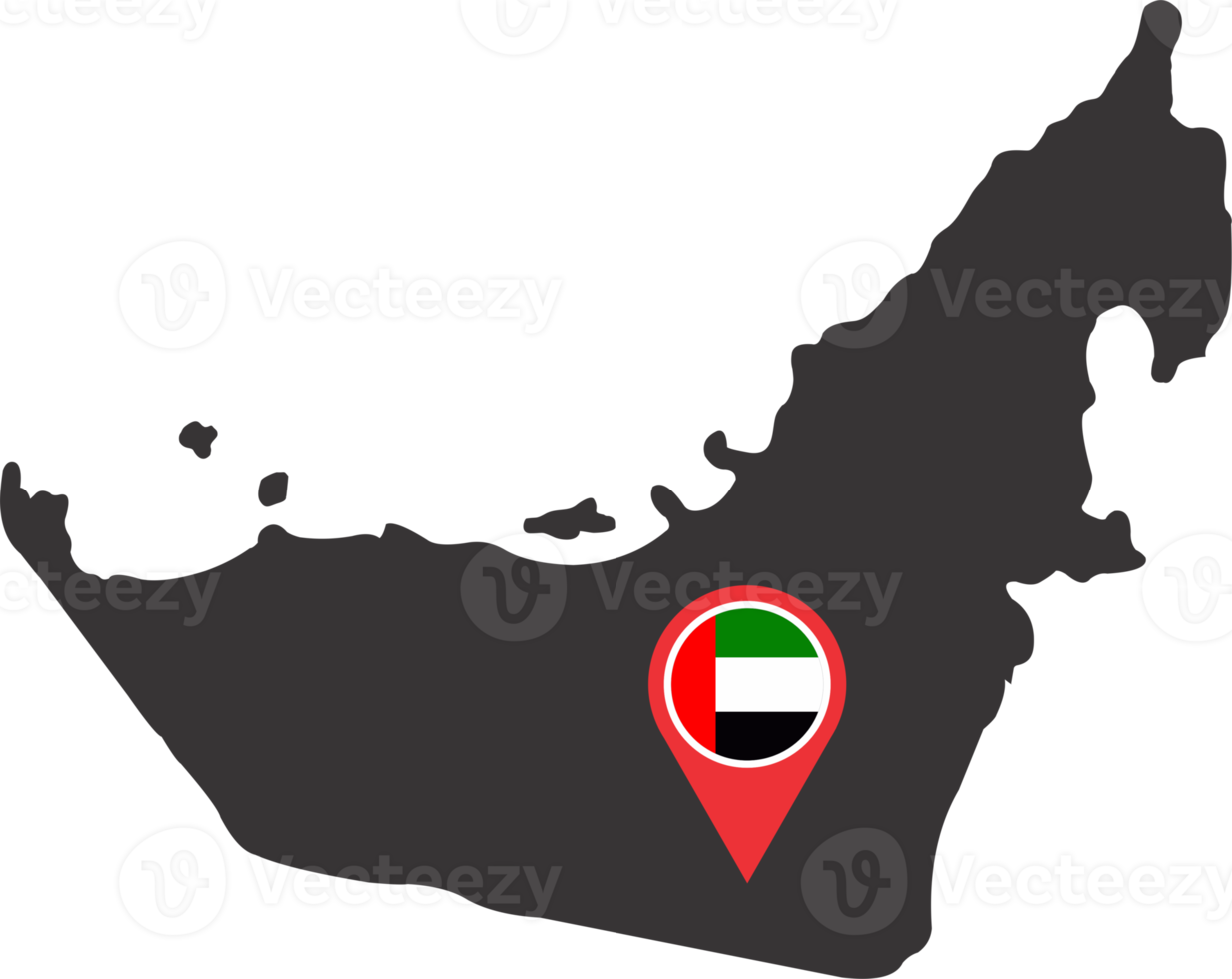 Emirates pin map location png