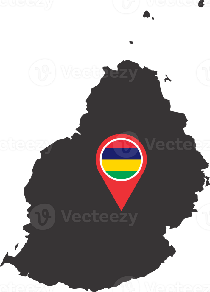 Mauritius pin map location png