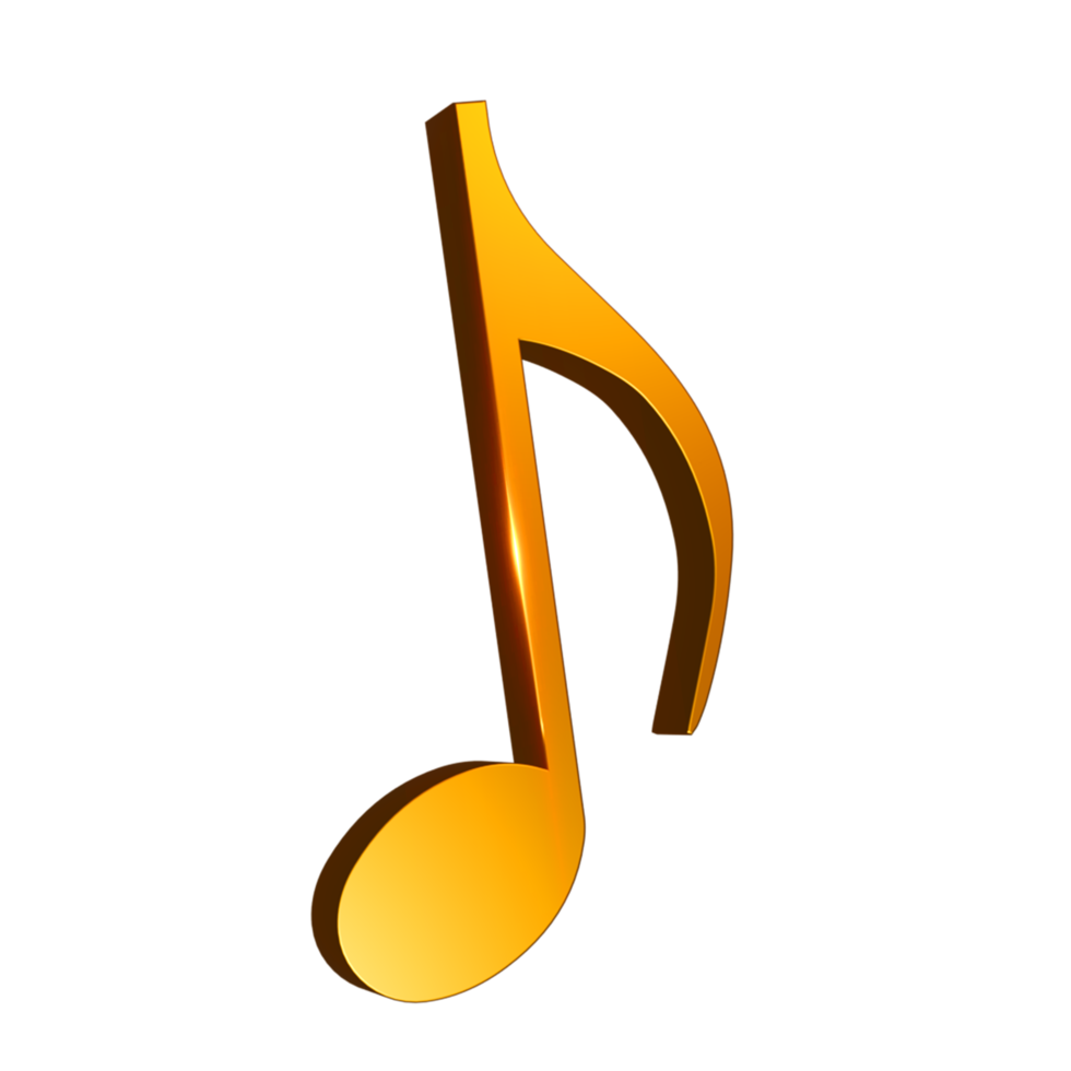 3d guld textur musik notera png