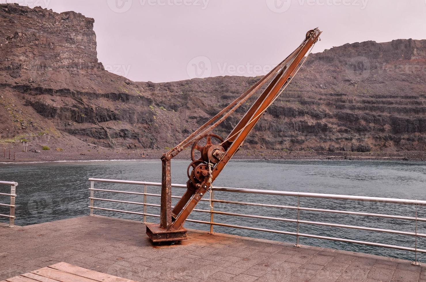 A metal winch photo