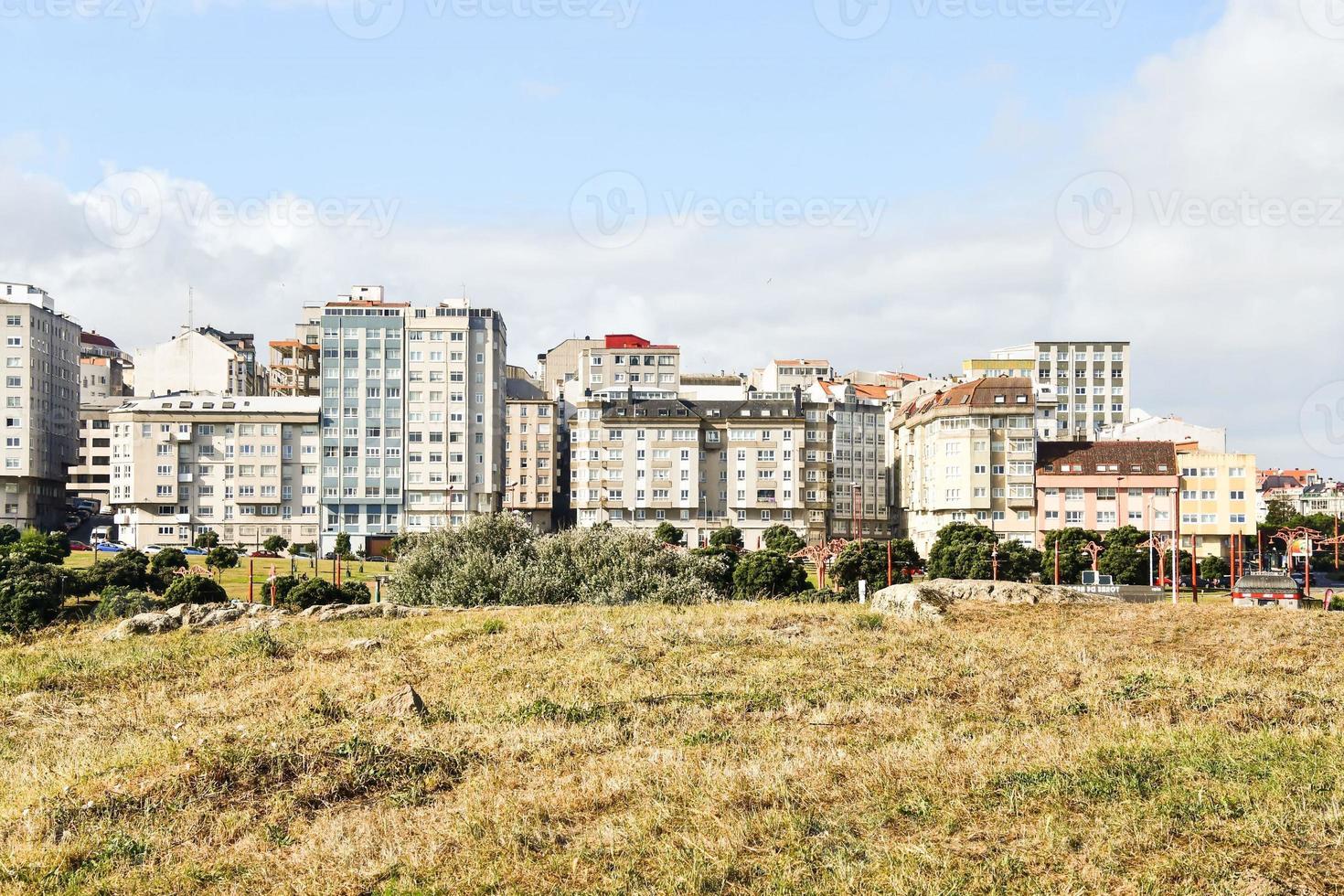 Buildings in the city photo