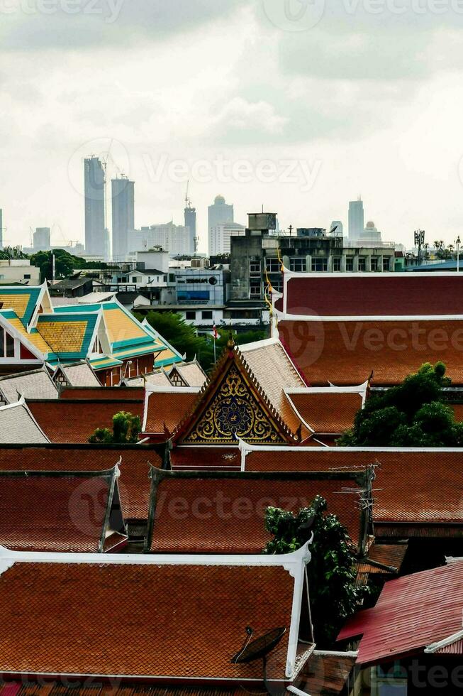 Buildings in the city photo