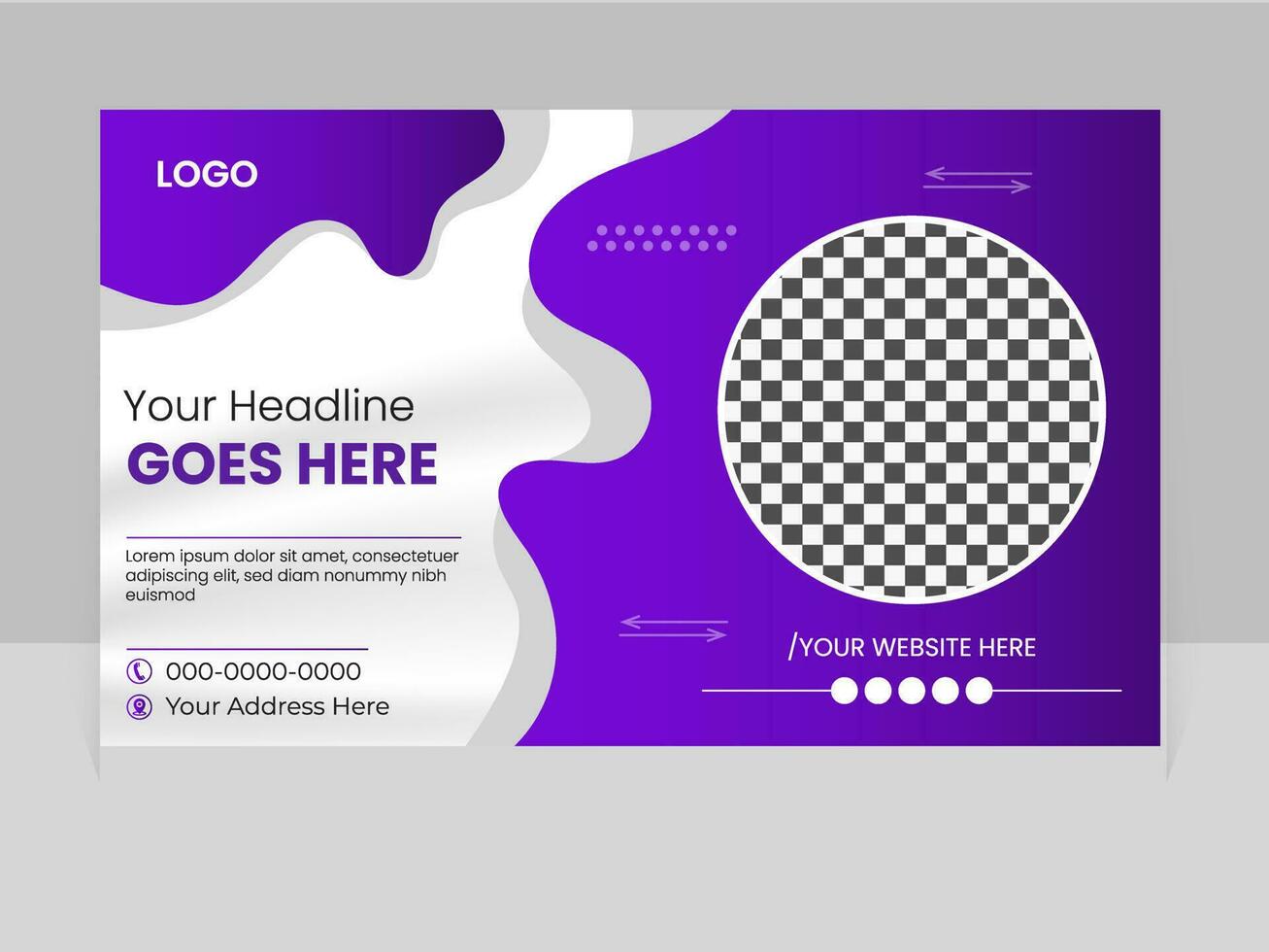 print ready advertisement banner design template vector