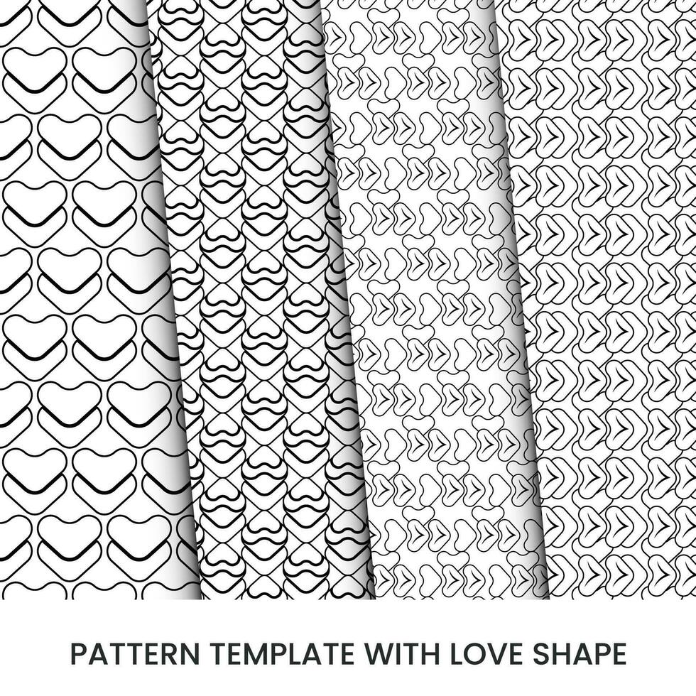 Vector valentine pattern background design