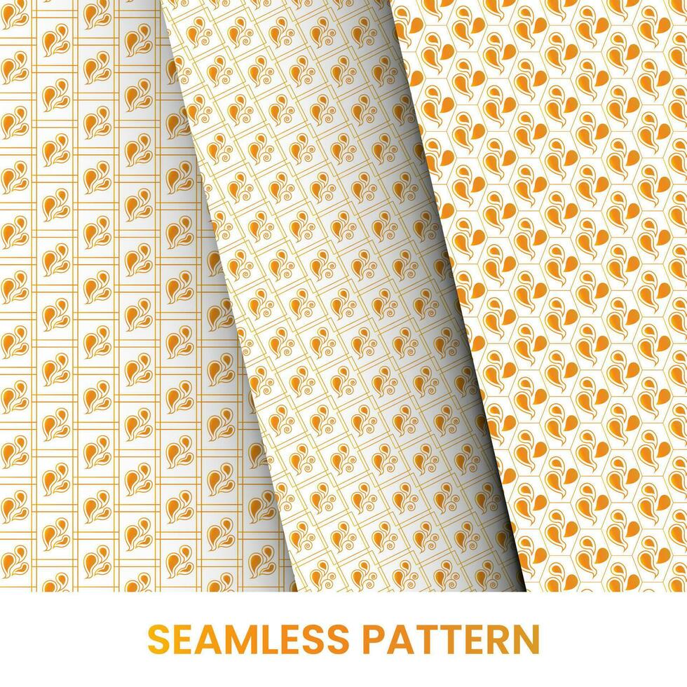 golden abstract pattern design template bundle vector