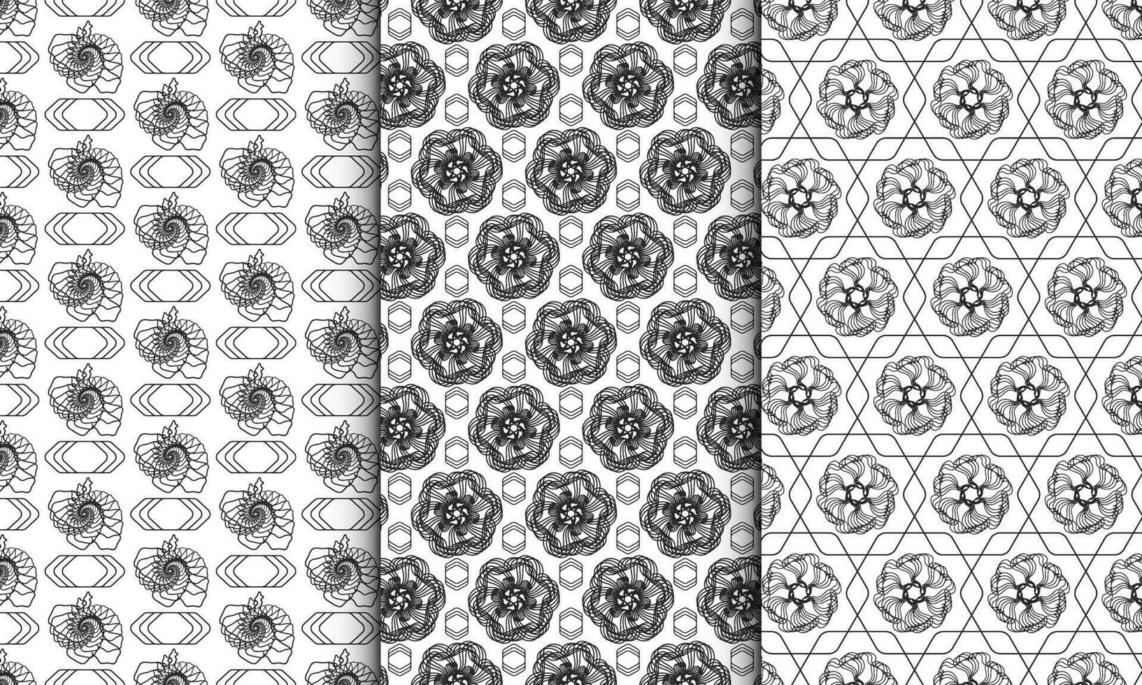 seamless pattern background with geometric line forming vector