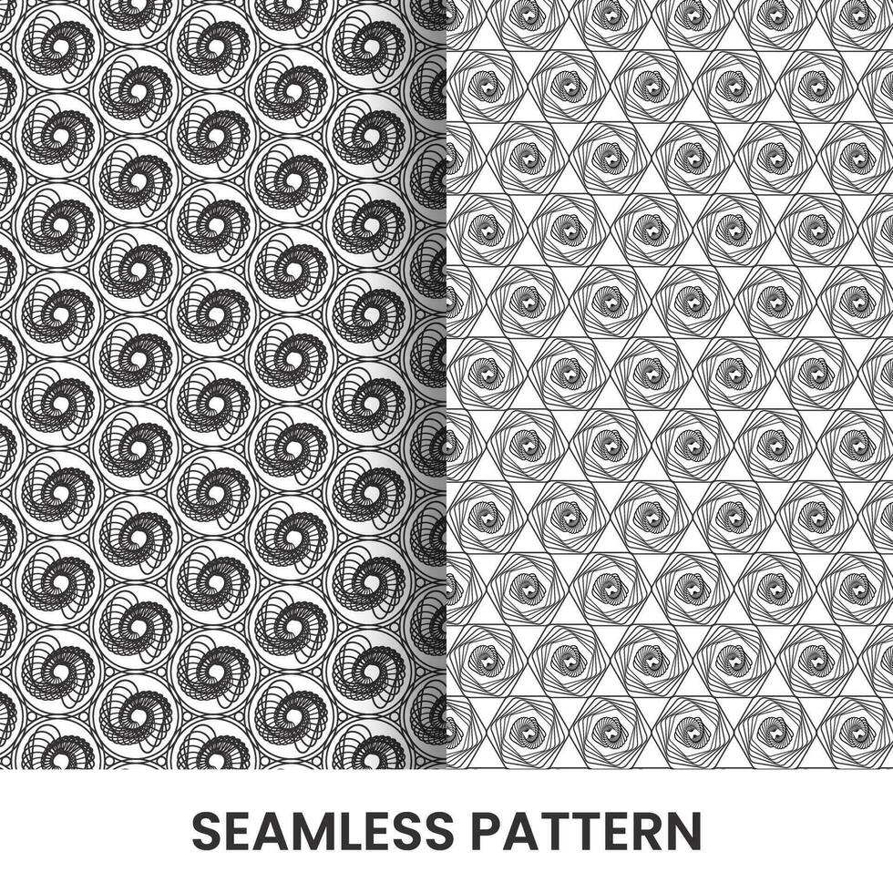 abstract seamless pattern design template with geometric line forming vector