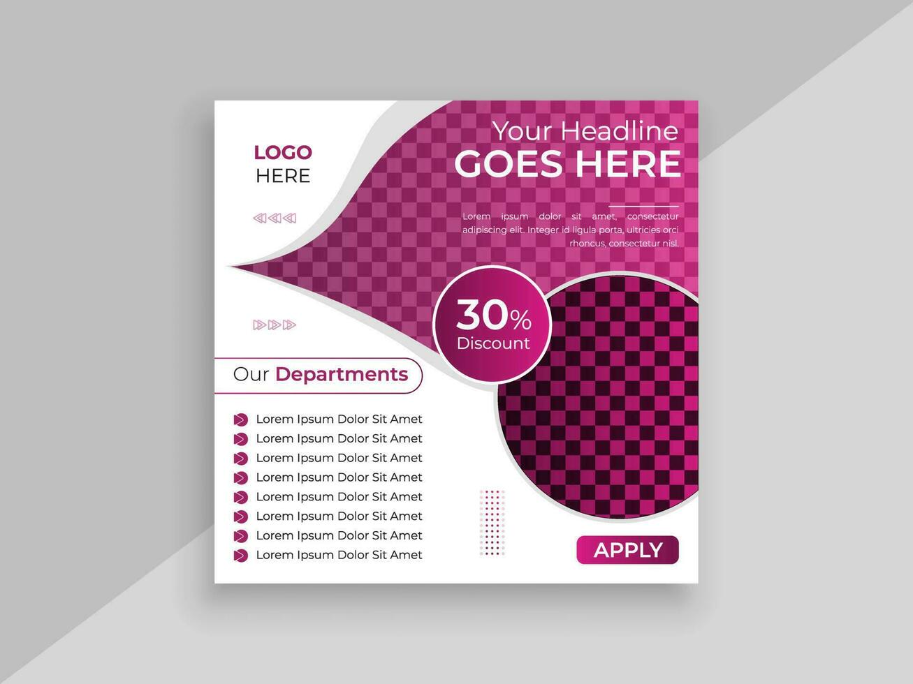 vector square business marketing flyer template social media post design