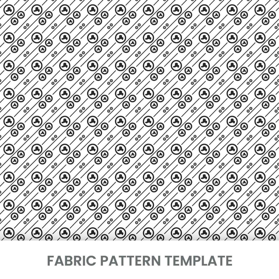vector fabric pattern design template