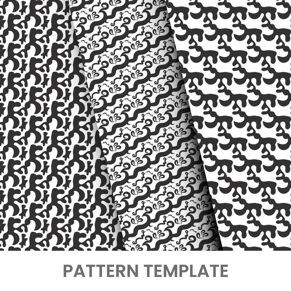 abstract hand drawn pattern design template vector