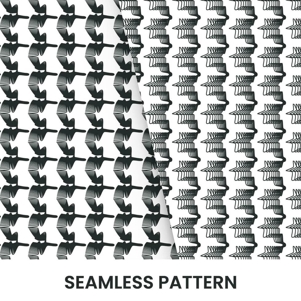 pattern design template with abstract line forming vector