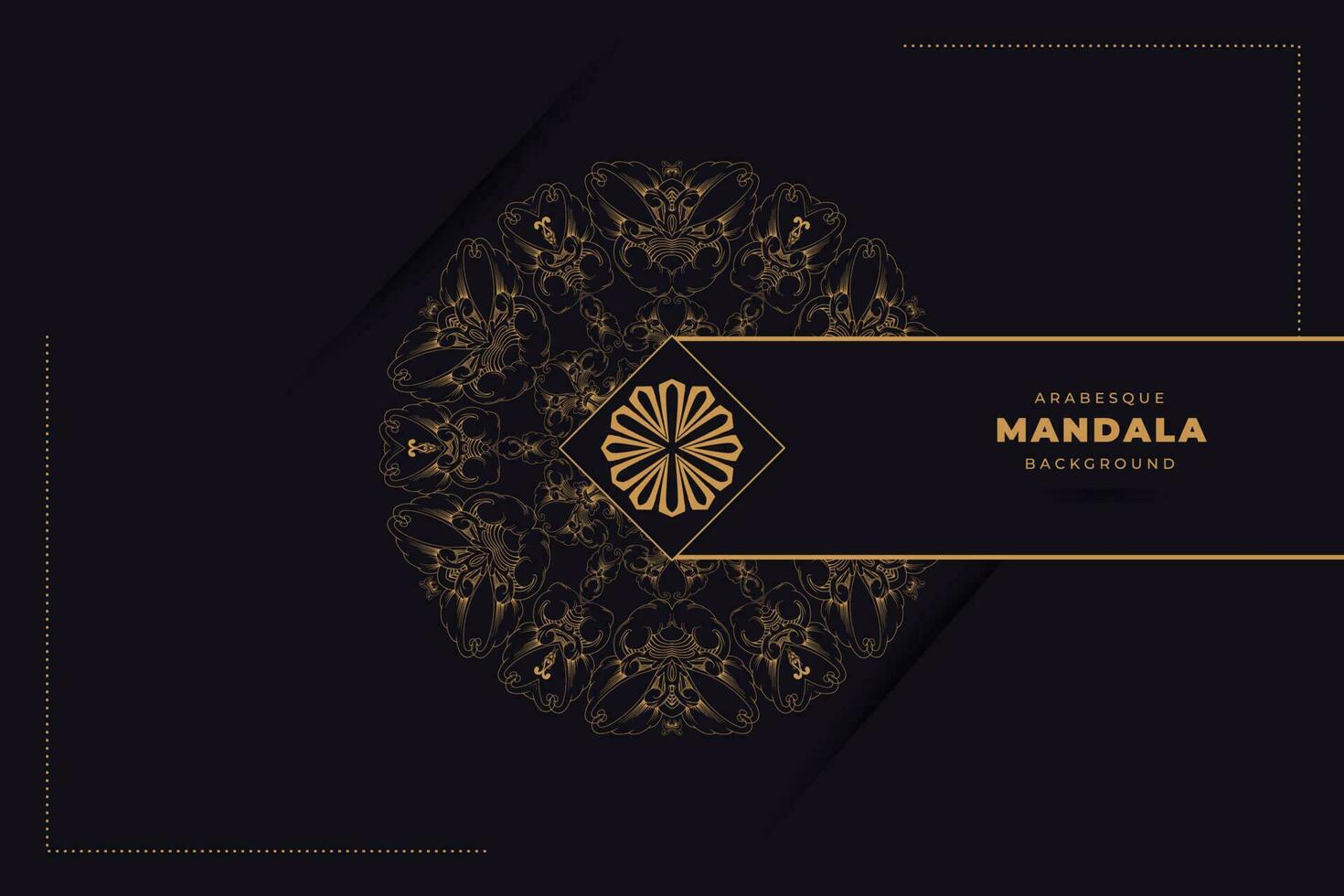 mandala with a luxury abstract background. Decorative mandala design for cards, covers, posters, print, banners, brochures, invitation card vector