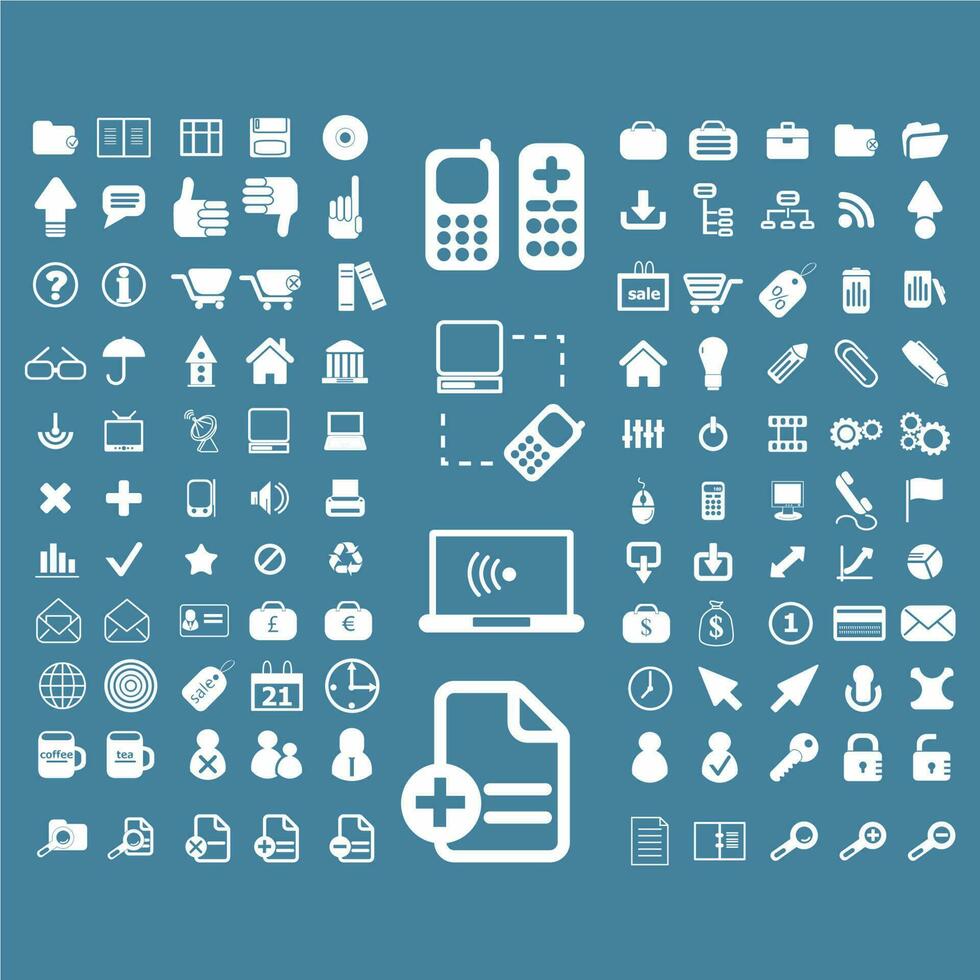 Mix icon vector design collection