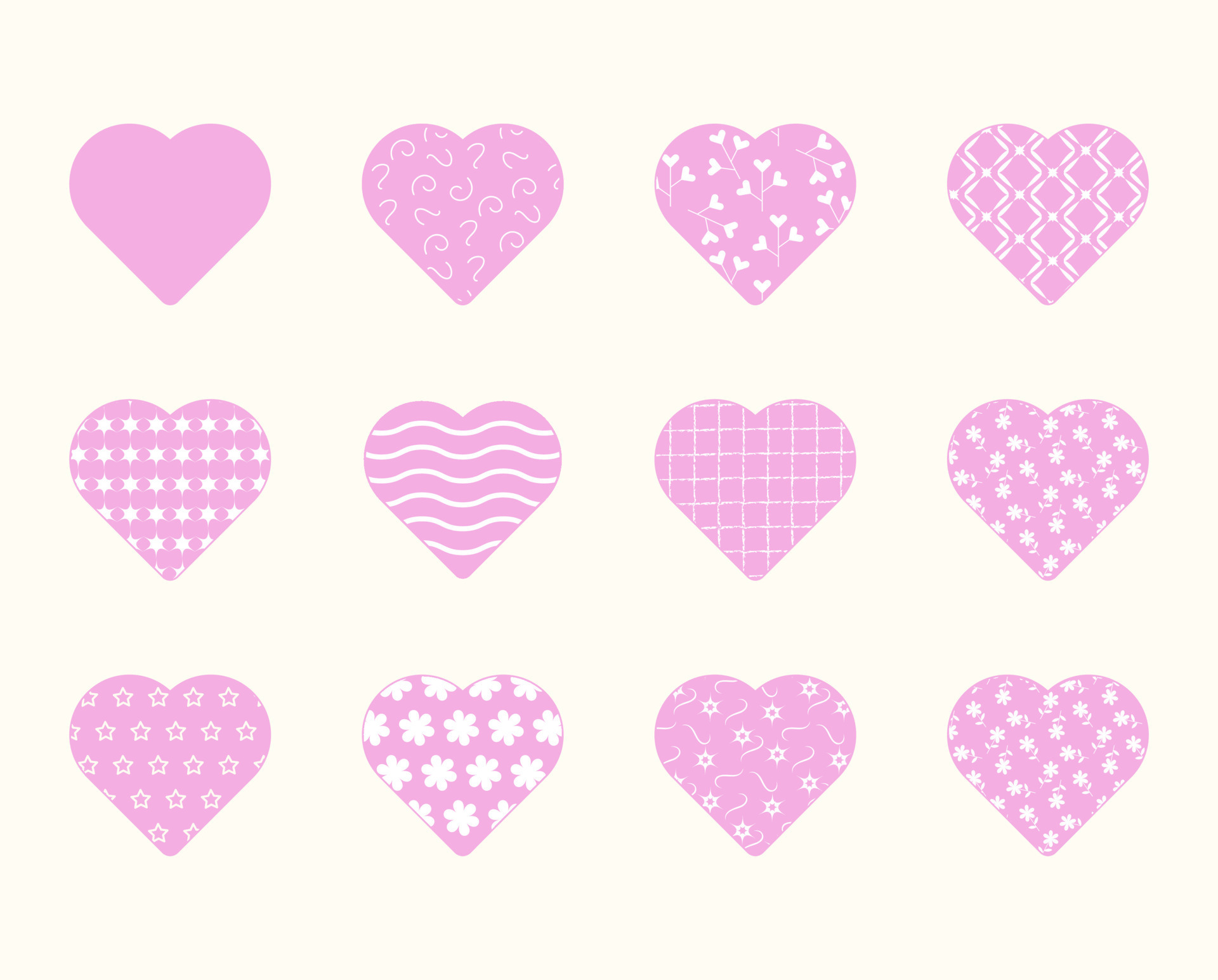 vector-set-of-pink-pattern-hearts-23216989-vector-art-at-vecteezy