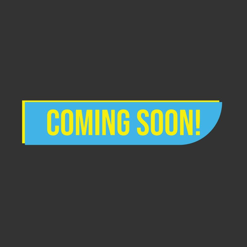 Coming soon ribbon label banner. Open available now sign or coming soon tag vector