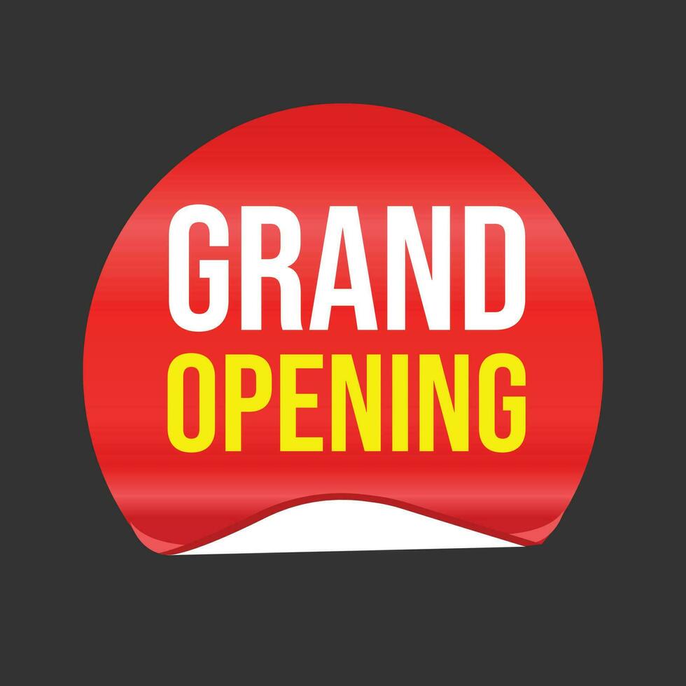 Grand Opening Banner Design Template vector