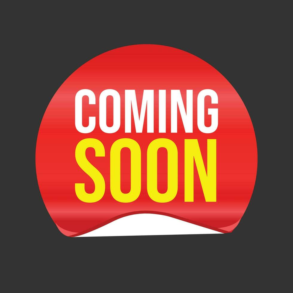 Coming Soon Banner Template Design vector